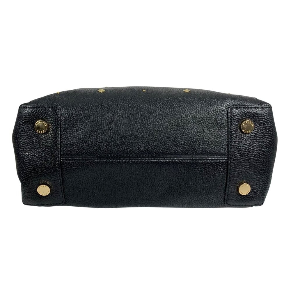 MICHAEL KORS Riley Studded Black Pebble Leather Large Satchel /Shoulder Bag - Picture 5 of 11